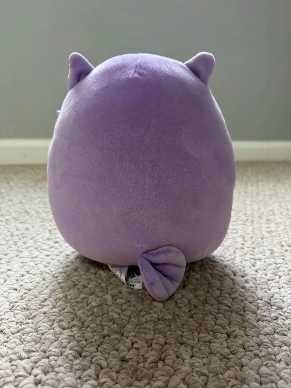 Official Squishmallows Holly the Purple Owl With Flower Pin